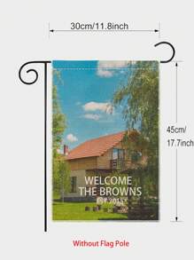 Personalized Garden Flag With Custom Photo, Linen Double-Sided Printed Garden Decoration Flag