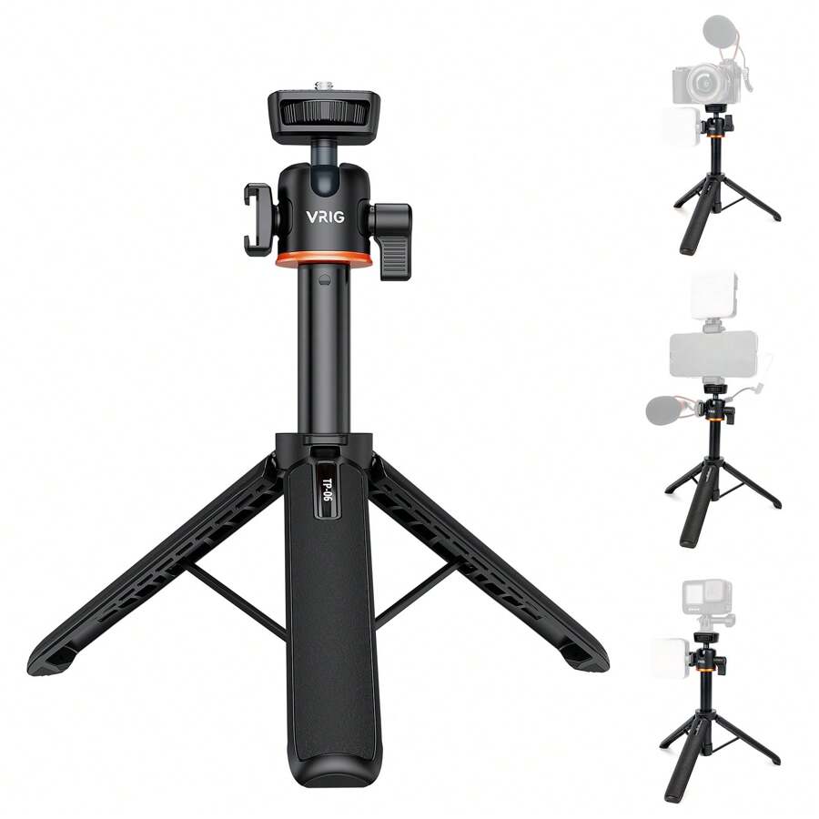 UURIG Model TP06 Phone Selfie Stick Tripod With FourSection Extension