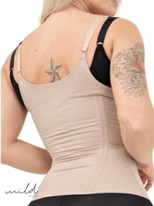 Plus Size Waist Trainers - Beige - View 2