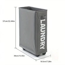 1PC带轮脏布篮家用牛津布洗衣篮收纳布脏布篮瑜伽垫收纳篮多功能防水收纳篮 - 彩色 - 查看 12