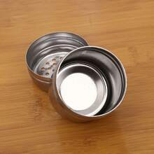 Set de agitador de sazonadores de acero inoxidable de pimienta y condimentos para cocina - Plateado - Ver 4