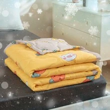 ¡Novedad 2024! Juego de cama de verano de 1 pieza - Edredón de verano ligero - Fibra fresca para estar fresco - Colchas de cama - Manta fresca para la noche para quienes duermen con calor - Cubrecamas de todas las estaciones (incluye 1 edredón) - zanahoria amarilla - Ver 2