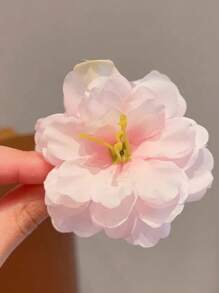 1 peça de grampo de cabelo estilo fada para meninas com flores, acessório de cabeça floral coreano, acessório fofo para cabelo de meninas para uso diário