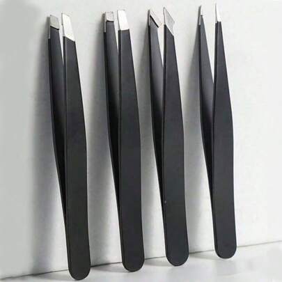 Multi-Functional Eyebrow Tweezers, 4pcs Stainless Steel Eyebrow Hair Removal Trimming Makeup Tool Set, Precision Tweezers For Shaping Eyebrows, Removing Fine Hairs, And More,Makeup,Cheap,Room Decor,Vanity,Travel,Bedroom,Makeup Accessories,Tweezers,Cheap,Stocking Stuffers,Makeup,Makeup Tools,Cheap Stuff,Gifts,Gifts For Women,Christmas Gifts