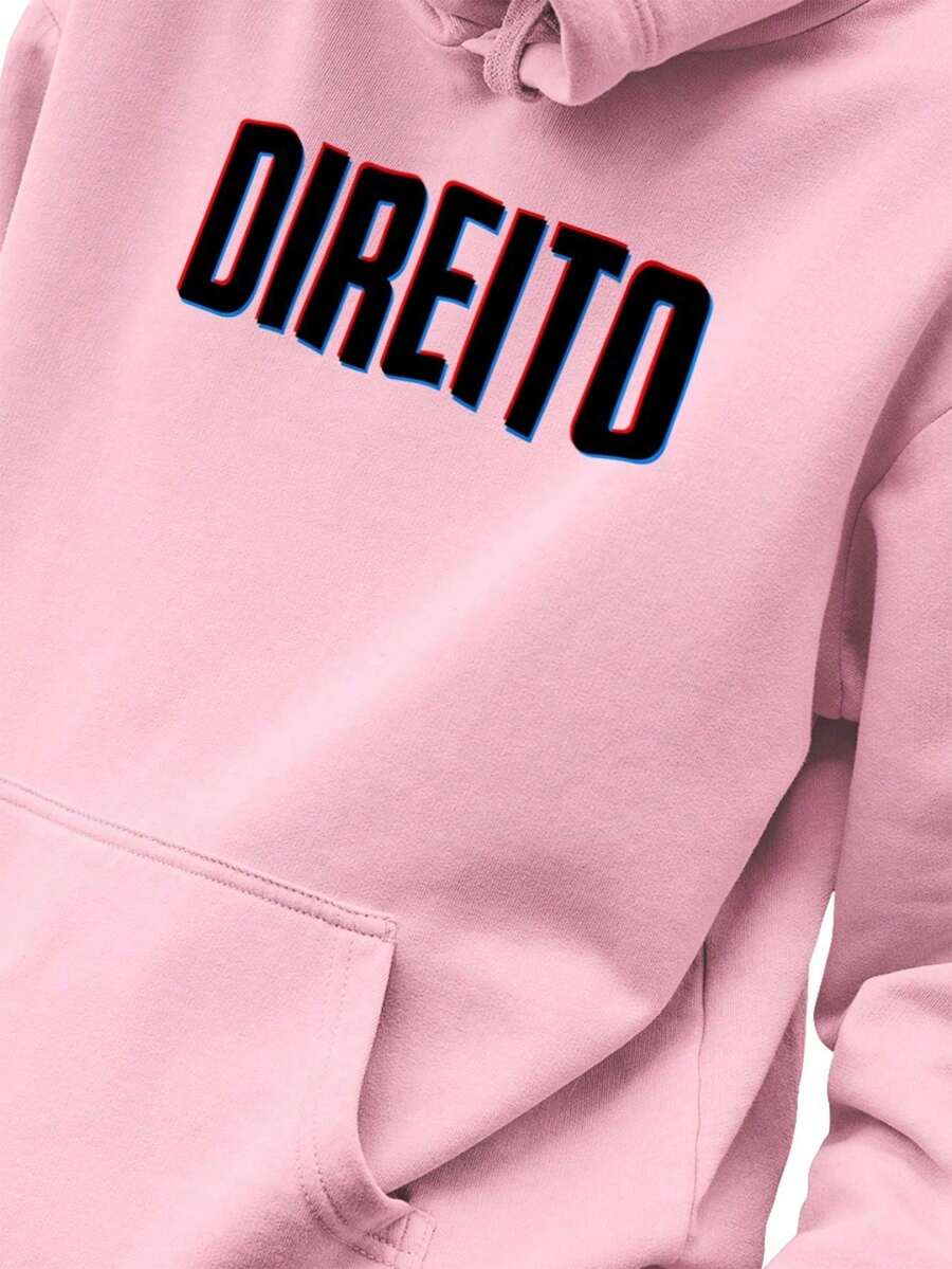 Men Hoodies - 淺粉色 - 查看 1