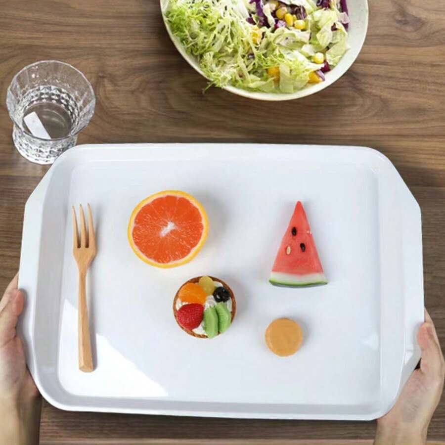 1 khay nhựa đa năng; Khay đựng thức ăn nhanh cho chuỗi nhà hàng, căng tin, căng tin trường học, nhà hàng kiểu Tây; Khay bếp gia đình - Nhiều màu - Xem 1