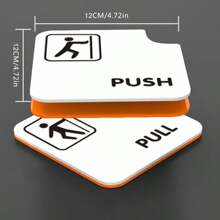 Acrylic Creative Glass Door Sliding Sign Sliding Door Indicator Sign Best Gifts Birthday - Push-pull Card - View 3