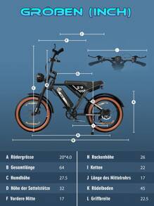 RCB RK29 Electric Bicycle Mountain E-Bike, 250W Strong Horsepower, Removable Battery, 7 Speed, 20 Inch Mountain E-Bike For Adults, Max Speed 25km/H, Shock Absorbing Seat, Multiple Mode Options - màu đen - Xem 6