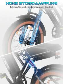 RCB RK29 Electric Bicycle Mountain E-Bike, 250W Strong Horsepower, Removable Battery, 7 Speed, 20 Inch Mountain E-Bike For Adults, Max Speed 25km/H, Shock Absorbing Seat, Multiple Mode Options - màu đen - Xem 2
