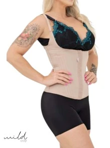 Plus Size Waist Trainers - Beige - View 3