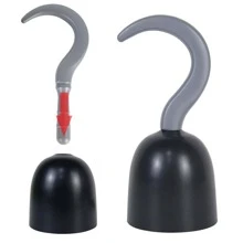 1pc Universal Plastic Pirate Hook Toy Prop Blow Molded Antique Party & Cosplay Accessory Dress-Up Weapon Sword Decoration For Performance - Multicolor - View 8