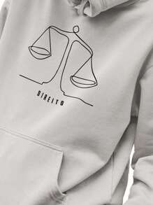 Men Hoodies - 灰色 - 查看 1