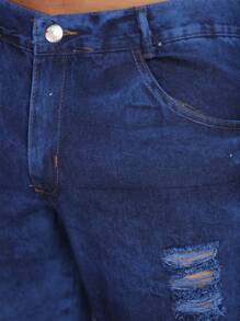 Men Shorts - Dark Wash - View 7