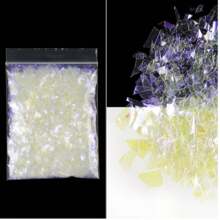 10g/Bag Holographic Nail Glitter Flakes Sparkly 3D Asymmetrical Shiny Sequins Nails Supplies Polish Manicure Nail Art Decorations DIY Nail Charms Nail Gems