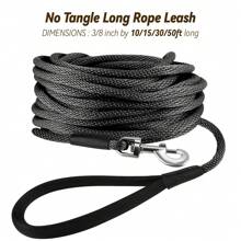 Lynxking 1pc Long Dog Leash 10FT/15FT/30FT/50FT, Heavy Duty Dog Lead For Large Medium Small Dogs Outside Walking, Playing, Camping, Or Yard