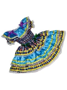 Young Girls Dresses - 藍色 - 查看 4