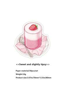 30pcs/Pack Cute And Fresh Shaped Sticky Notes For Planner Decoration And Writing Messages Back To School