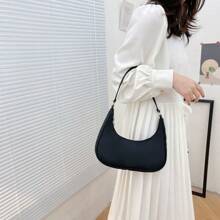 Bolsa Alforje de Nylon, Bolsa de Ombro Leve e Pequena de Cor Sólida, Casual de Negócios, Portátil, para Adolescentes, Mulheres Universitárias, Trabalhadores de Colarinho Branco, Perfeita para Escritório, Faculdade, Escola Primária, Escola Média, Escola Secundária, Trabalho, Negócios, Deslocamento