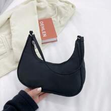 Bolsa Alforje de Nylon, Bolsa de Ombro Leve e Pequena de Cor Sólida, Casual de Negócios, Portátil, para Adolescentes, Mulheres Universitárias, Trabalhadores de Colarinho Branco, Perfeita para Escritório, Faculdade, Escola Primária, Escola Média, Escola Secundária, Trabalho, Negócios, Deslocamento