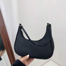 Bolsa Alforje de Nylon, Bolsa de Ombro Leve e Pequena de Cor Sólida, Casual de Negócios, Portátil, para Adolescentes, Mulheres Universitárias, Trabalhadores de Colarinho Branco, Perfeita para Escritório, Faculdade, Escola Primária, Escola Média, Escola Secundária, Trabalho, Negócios, Deslocamento