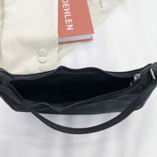 Bolsa Alforje de Nylon, Bolsa de Ombro Leve e Pequena de Cor Sólida, Casual de Negócios, Portátil, para Adolescentes, Mulheres Universitárias, Trabalhadores de Colarinho Branco, Perfeita para Escritório, Faculdade, Escola Primária, Escola Média, Escola Secundária, Trabalho, Negócios, Deslocamento