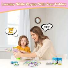 510 Wörter Buchstaben Sprechende Flashkarten, pädagogische Lernintaraktive Spielzeuge als Geburtstagsgeschenk für Jungen und Mädchen, Montessori Sprachspielzeug für Kindergartenkinder