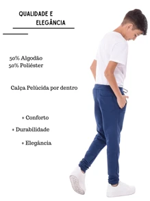 Tween Boys Sweatpants - Màu xanh hải quân - Xem 3