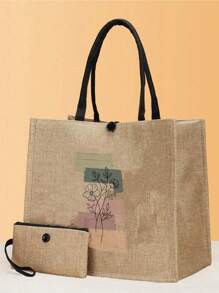 Túi vải lanh in hình 2 chiếc tùy chỉnh, có thể gấp lại, nhẹ, lý tưởng cho những dịp bình thường, mua sắm, quà lưu niệm, tiệc tùng và trang trí, độc đáo, đơn giản và phong cách, sức chứa lớn, chắc chắn và bền, cá nhân hóa bằng ảnh và văn bản, thiết yếu cho du lịch, túi tote và túi đeo vai, dễ thương, Y2K, tối giản, đi làm, công sở thường ngày, cơ bản, tùy chỉnh, cá nhân hóa, độc đáo, tùy chỉnh, quà tặng lý tưởng cho anh ấy, quà tặng lý tưởng cho cô ấy, cô ấy, bạn trai, bạn gái, gia đình, bạn bè, kỷ niệm, sinh nhật, ngày lễ / kỳ nghỉ, cho hoạt động ngoài trời / đi chơi / du lịch / đi bộ đường dài / sân vận động / thể thao / leo núi, cho công việc / đi làm / công ty / văn phòng, quà tặng Ngày của Mẹ cho phụ nữ - Màu Khaki - Xem 5