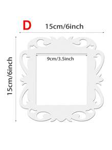 1pc Mirror Surface Switch Wall Sticker, Modern Plastic Switch Sticker For Home Decoration Mirror Wall Wall Decor Room Decor Wall Mirror Mirror For Room Bathroom Decor Living Room Decor - Silver - View 12