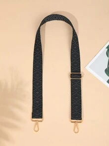 120cm 女款可拆卸可調節 DIY 肩背手提包包帶/包柄/包腰帶，適用於手提包、錢包 - 黑色 - 查看 3