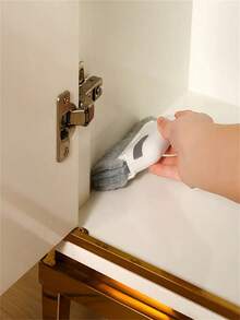 2合1槽道清潔工具窗框門槽清潔刷滑動門軌道清潔工具手持縫隙清潔器 - 灰色 - 查看 3