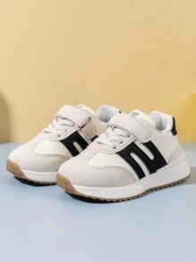 女童軟底運動鞋，男童時尚休閒鞋，幼兒學步用防滑鞋 - 黑色 - 查看 2