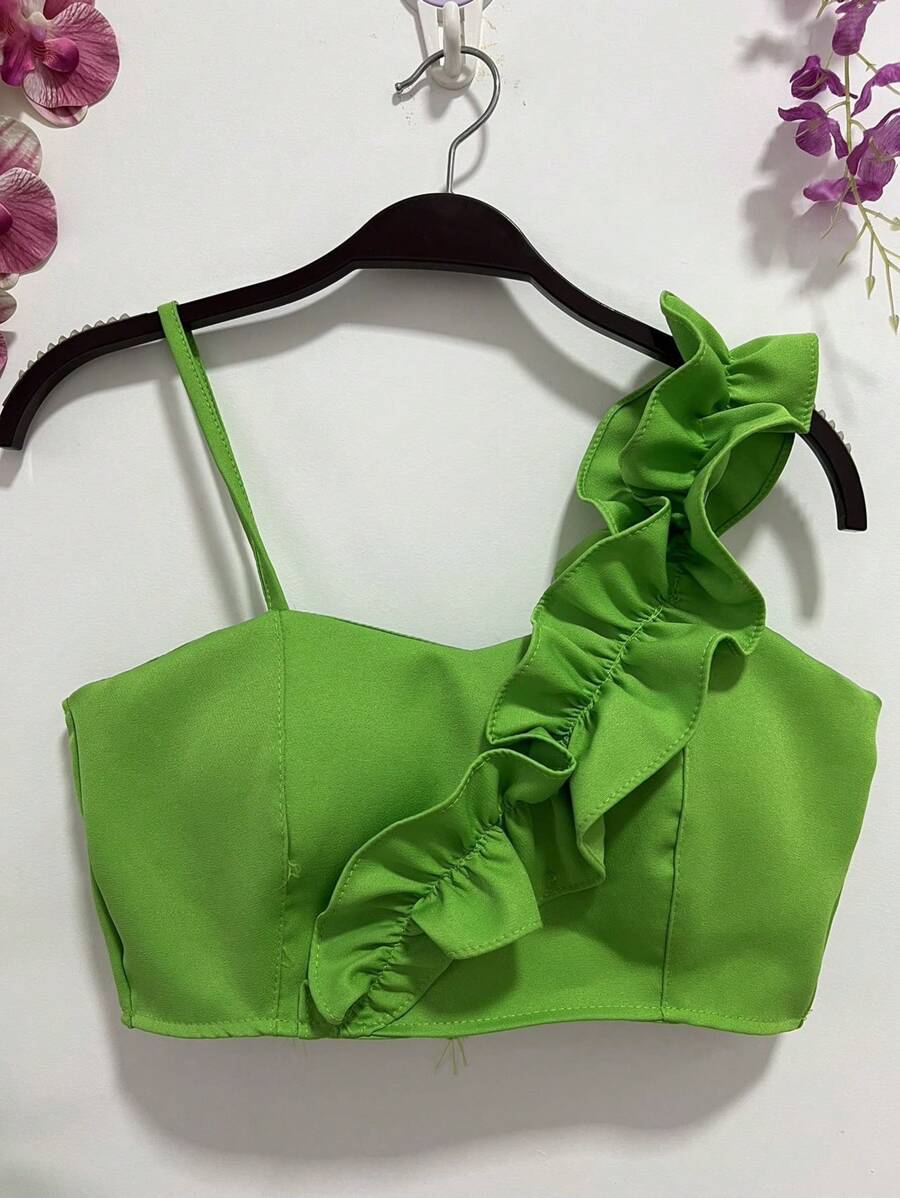 Women Tops - 青檸色 - 查看 1