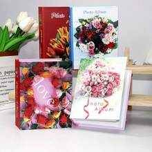 6-Inch 100 Sheets Insert Page Small Photo Album, Large Capacity Family Album, Couple Memory Book - White - View 6