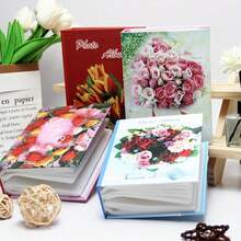 6-Inch 100 Sheets Insert Page Small Photo Album, Large Capacity Family Album, Couple Memory Book - White - View 4