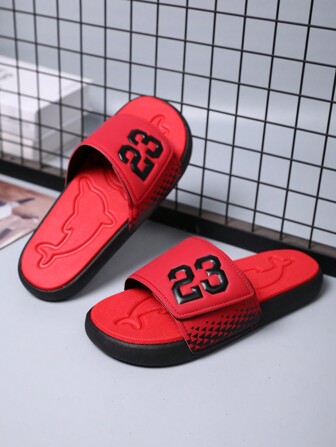 Men's Summer Outdoor Slippers, Fashion Versatile Sports Casual Hook And Loop Sandals, Teenage Outdoor Popular Beach Shoes