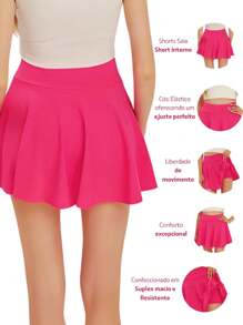 Women Sports Skirts & Skorts - Màu Hồng Tươi - Xem 6