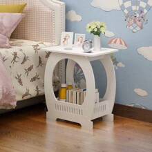 1 pieza Mesa esquinera simple y casual para sala de estar/dormitorio/sala de estar/sofá, estante de almacenamiento para la mesita de noche, mesa de revistas para balcón - Multicolor - Ver 4