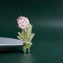 1pc Forest Plant Flower Hydrangea Metal Badge, Corsage Accessories Brooch, Suitable As A Gift To Friends Valentine's Day Valentines Dress Accessories Pin For Clothes Bag Charm