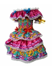 Young Girls Dresses - 玫紅色 - 查看 2