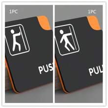 Acrylic Creative Glass Door Sliding Sign Sliding Door Indicator Sign Best Gifts Birthday - Push-pull Card - View 13