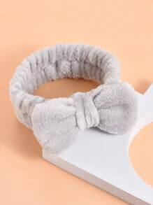 1 Băng đô trang trí nơ chấm bi, Băng đô trang điểm mặt bằng polyester đơn giản cho phòng tắm Trang trí phòng tắm Trang trí mùa thu Phụ kiện tóc cho ngày tựu trường - Màu Xám nhạt - Xem 18