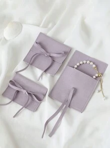 1/5/50 件超细纤维珠宝包装袋高品质珠宝礼品袋婚礼派对生日回礼品糖果袋耳环手链项链别致小型收纳袋礼品袋