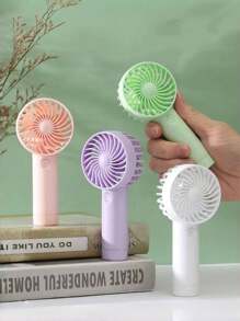 1pc Mini & Lovely Summer Handheld Fan With Usb Interface And Data Cable, Suitable For Outdoor, Indoor And Office, Powerful And Convenient For Travel, A Cool Gift For Date