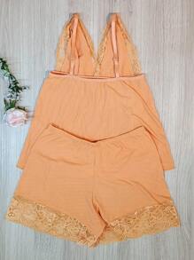 Women Nightgowns & Sleepshirts - Orange - View 3