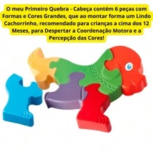 6 Piece Jigsaw Puzzle My First Jigsaw Puzzle Large And Colorful Pieces For Kids And Babies - Multicolor - View 2