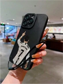 苹果精密边缘彩绘防摔手机壳带腕带，兼容 XR/7/8、 15 Pro Max、 13、 14、 11，软壳兼容 Galaxy S24、Galaxy S24+、Galaxy S24 Ultra、Galaxy S22、Galaxy A13 4G、Galaxy A52、A52s 5G、Redmi Note 11、11 Lite - 彩色 - 查看 2