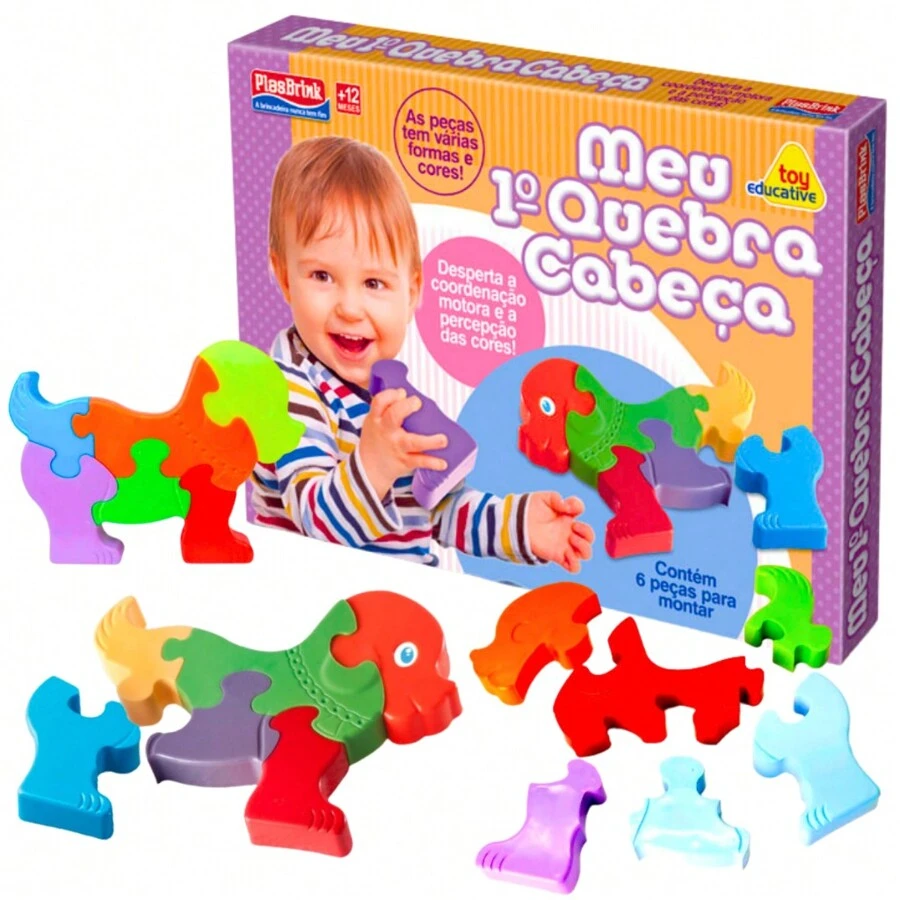 6 Piece Jigsaw Puzzle My First Jigsaw Puzzle Large And Colorful Pieces For Kids And Babies - Multicolor - View 1