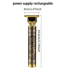 Rechargeable Cordless Hair Clippers For Men - Zero Gapped Edge Hair Cutting Kit With Guide Combs And Beard Trimmer Shaver - USB Charging - View 8