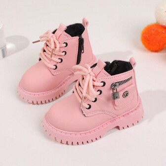 婴幼儿英式靴子，女童皮鞋，春秋女宝宝校鞋，软底学步鞋